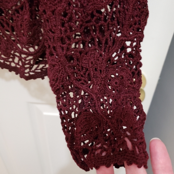 Peruvian Connection 2 Piece Crochet Sweater/Camisole S - Picture 15 of 15